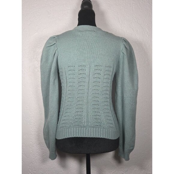 Philosophy Button Down V Neck Pleated Long Sleeve Soft Size Small - Picture 2 of 5